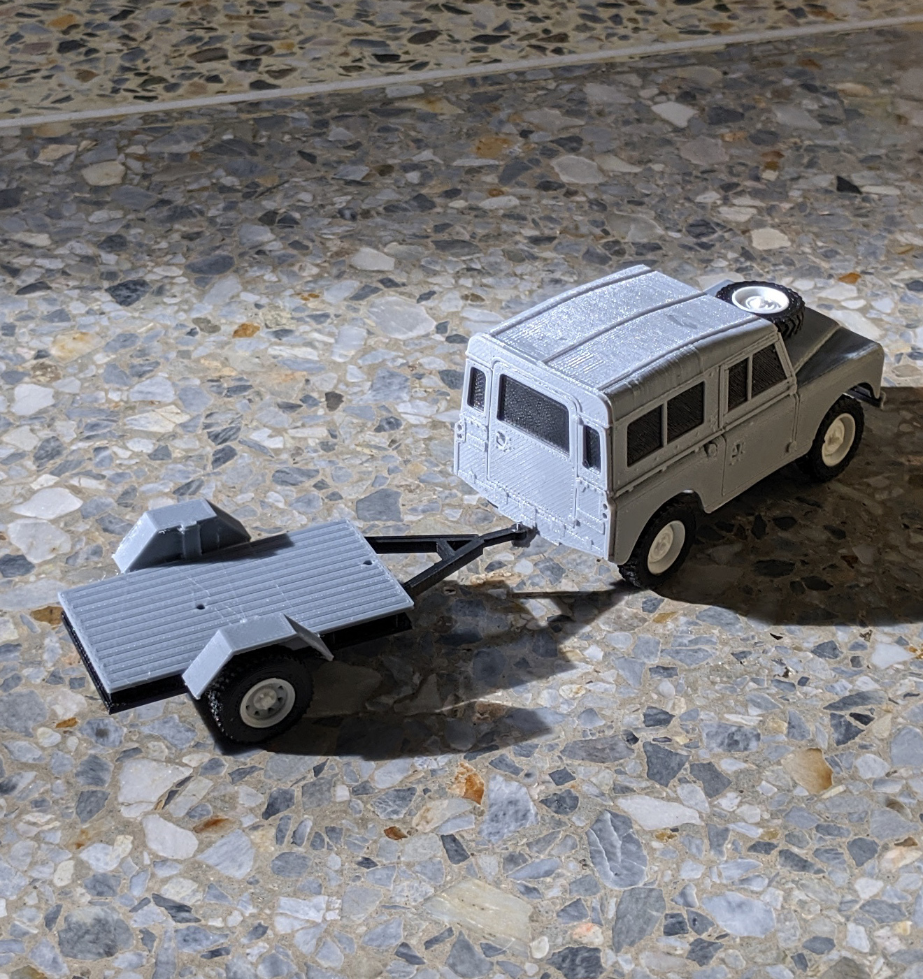 1:43 SCALE SMALL BED TRAILER FOR RC MODELS