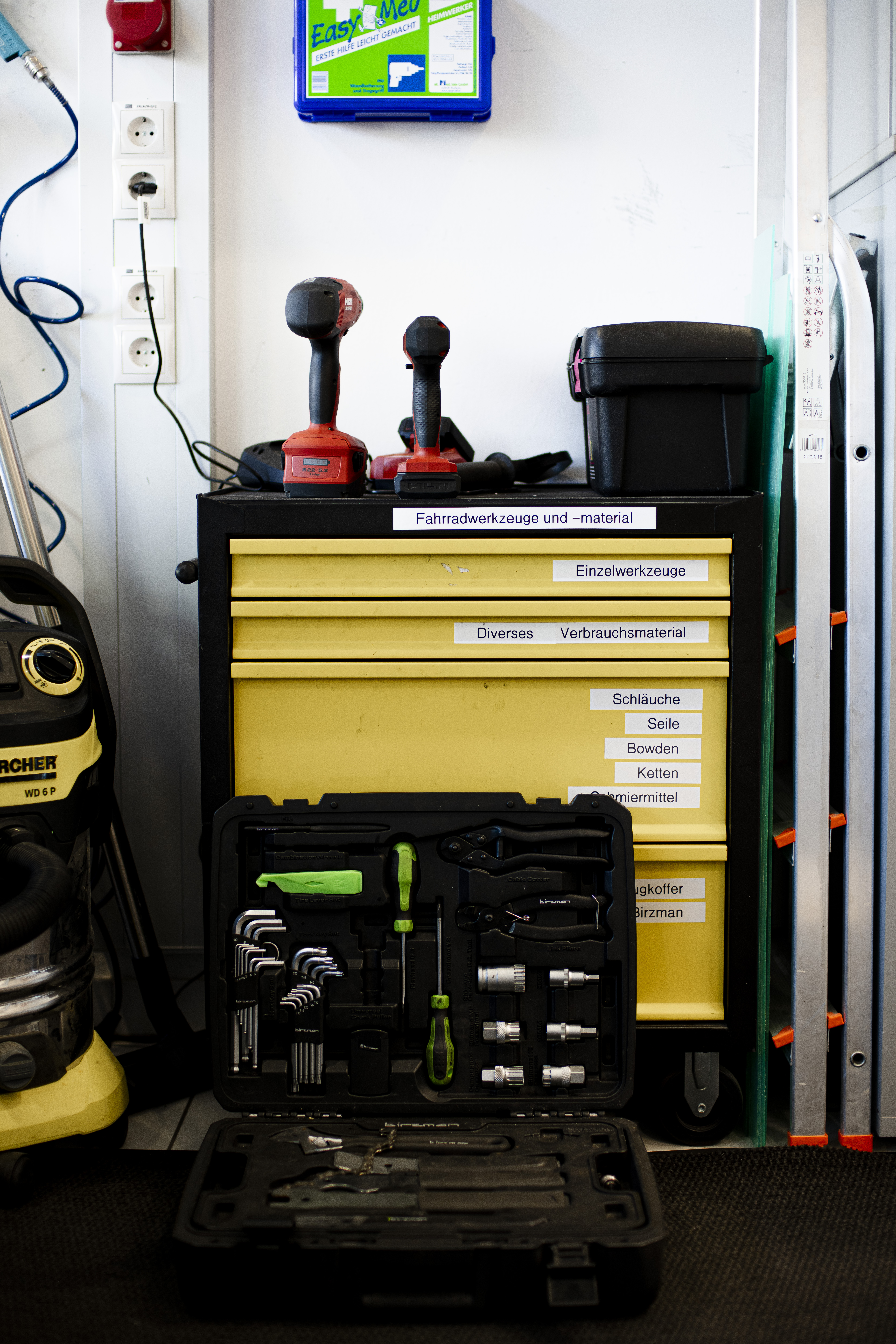 Fahrradreparatur im Makerspace