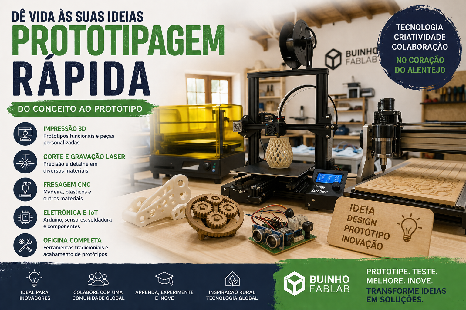 Prototipagem Rápida no Buinho FabLab