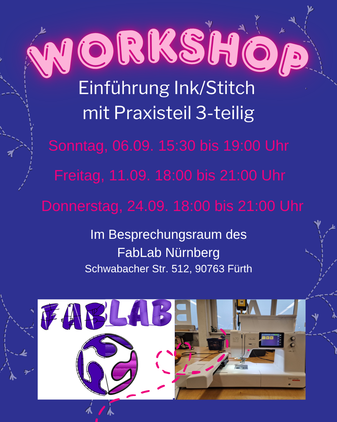 Workshop Digitale Stickerei - Fürth