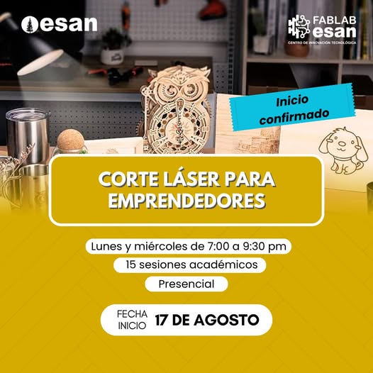 Curso de Corte Láser en Fab Lab ESAN