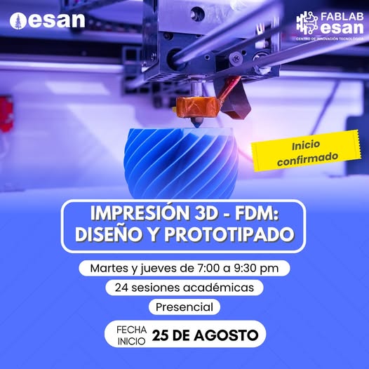 Curso de Impresión 3D en Fab Lab ESAN